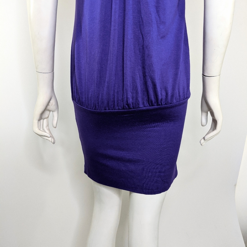 Purple Bobycon Bubble Y2K Dress Summer Club - Picture 5 of 9